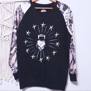 Unique Satin Sleeved Sweatshirt from Urban!